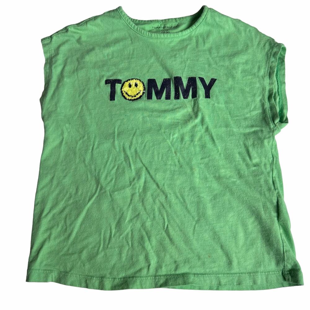 Tommy Hilfiger Green Short Sleeve Tee - Size Large